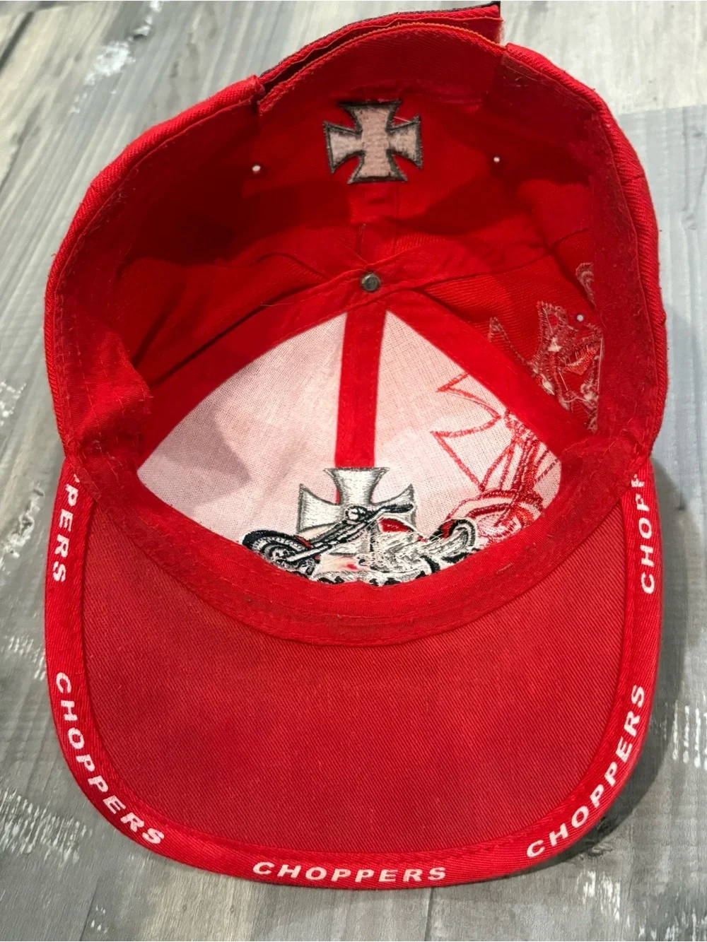Choppers vibrant red